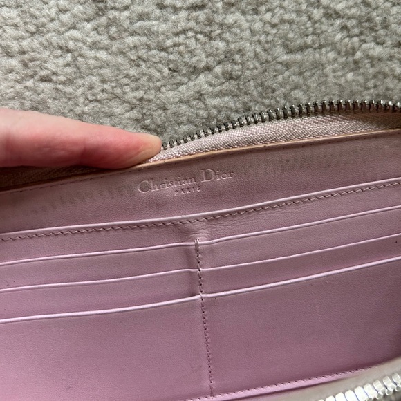 Peach Lady Dior Zippy Wallet, GUC - Picture 7 of 15